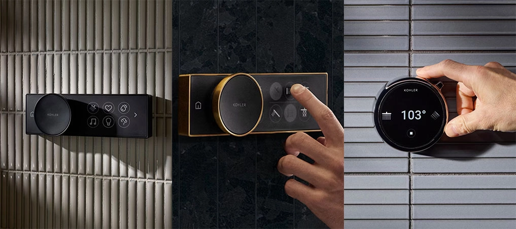 Three digital shower control designs