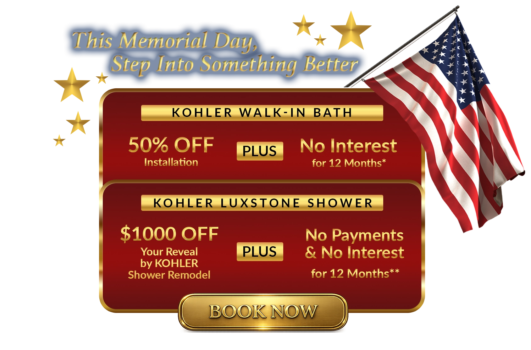 Step Into Your New Shower or Bath AARP Members get an additional $500 OFF^ either offer!
